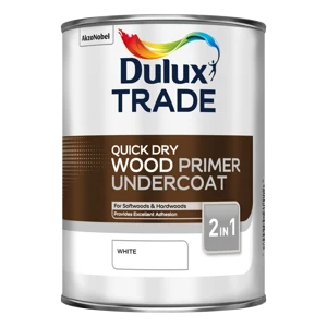 Dulux Quick Drying Wood Primer Undercoat White, 2.5L